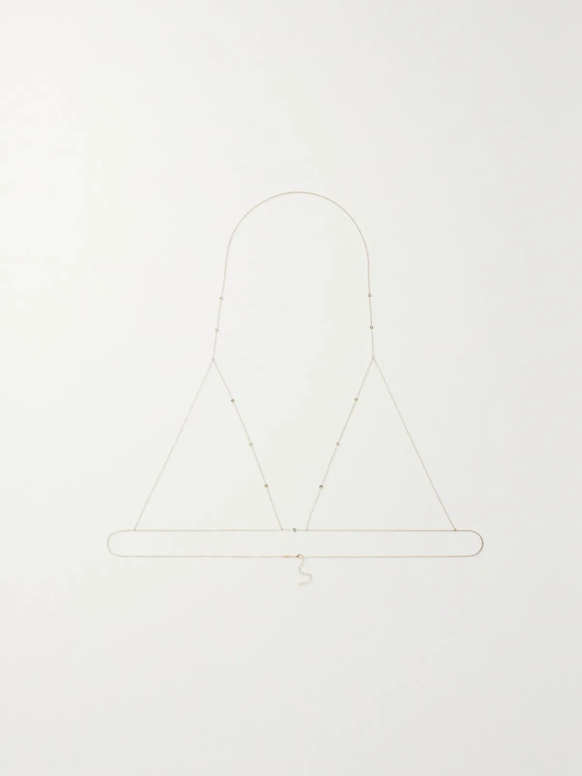 - 14-karat Gold Diamond Body Chain - by Jacquie Aiche