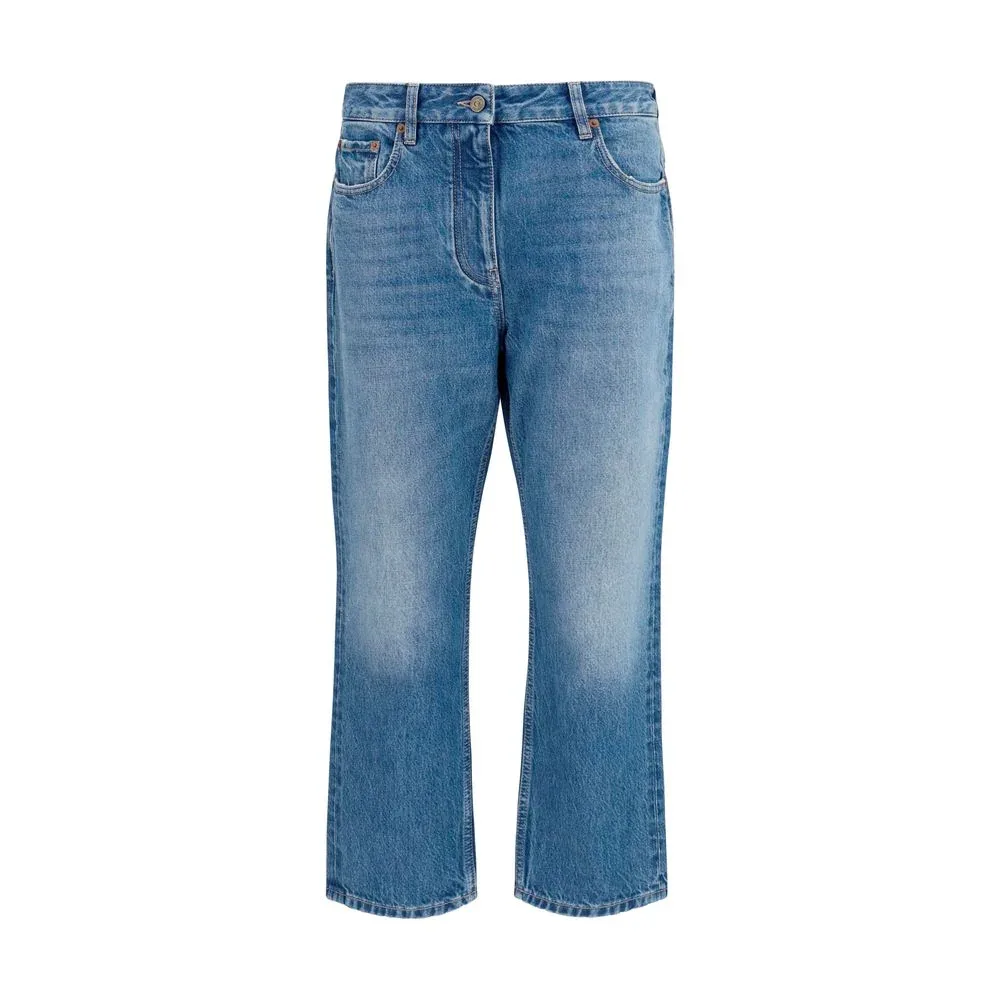 Straight-Leg Cotton Jeans