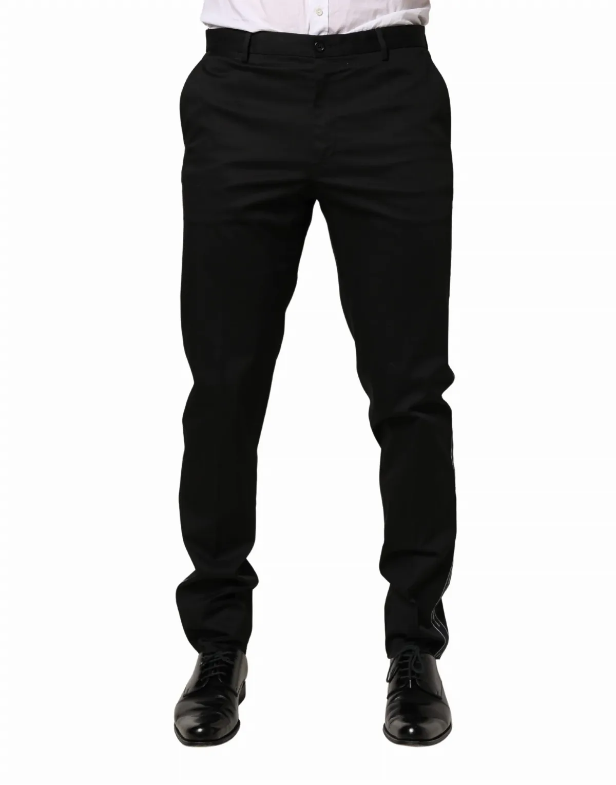 Cotton-Elastane Dress Trousers