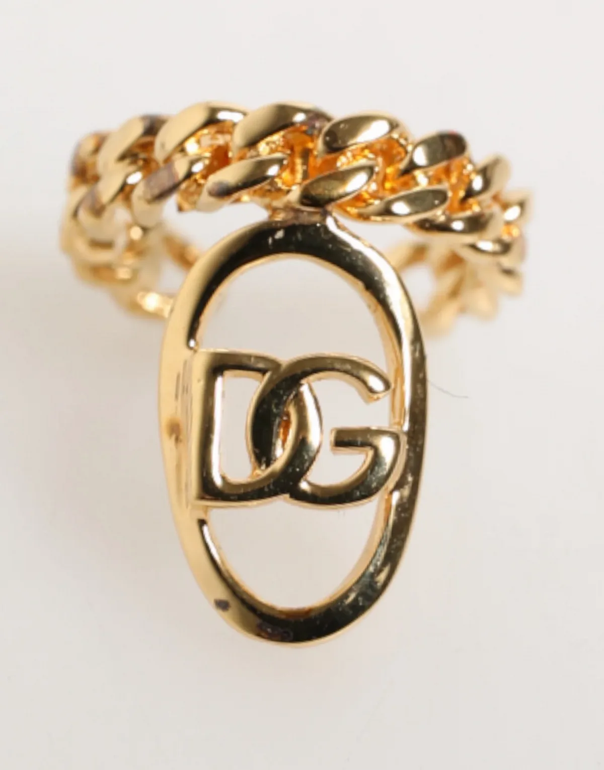 DG Logo Chain Ring by Dolce & Gabbana