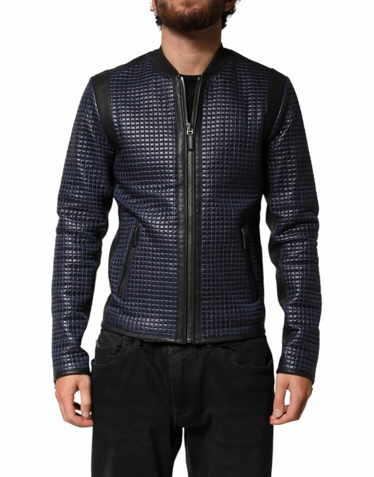 Quilted Nylon Bomber Jacket