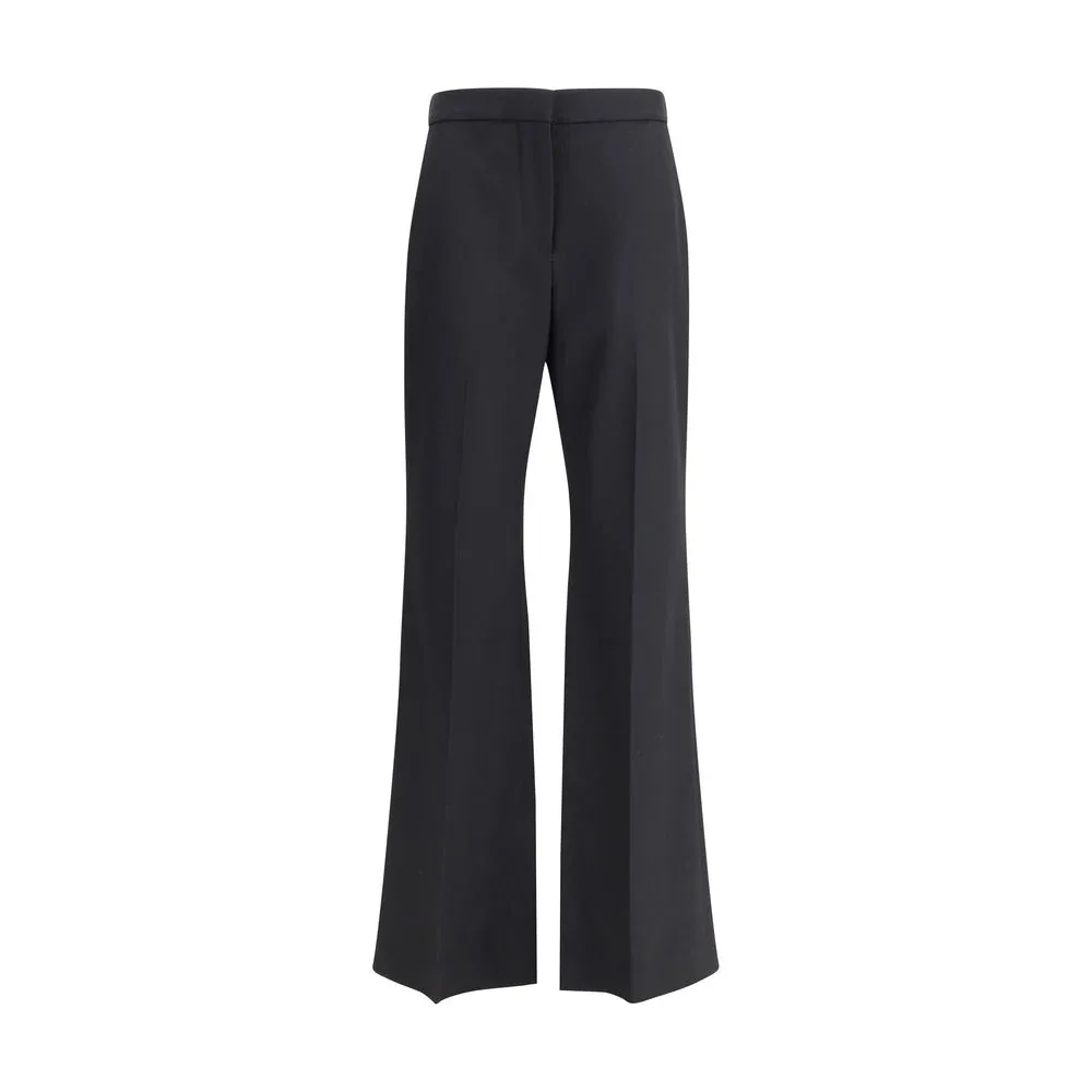 Wool Grain De Poudre Bootcut Trousers