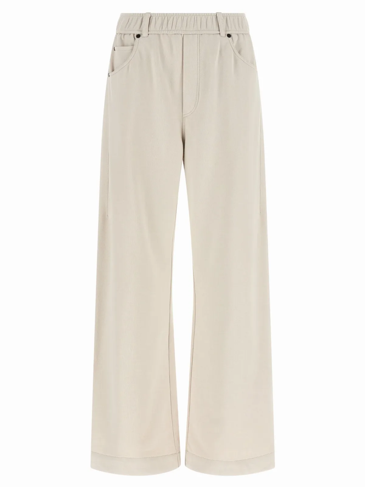 Wide-Leg Cotton Trousers