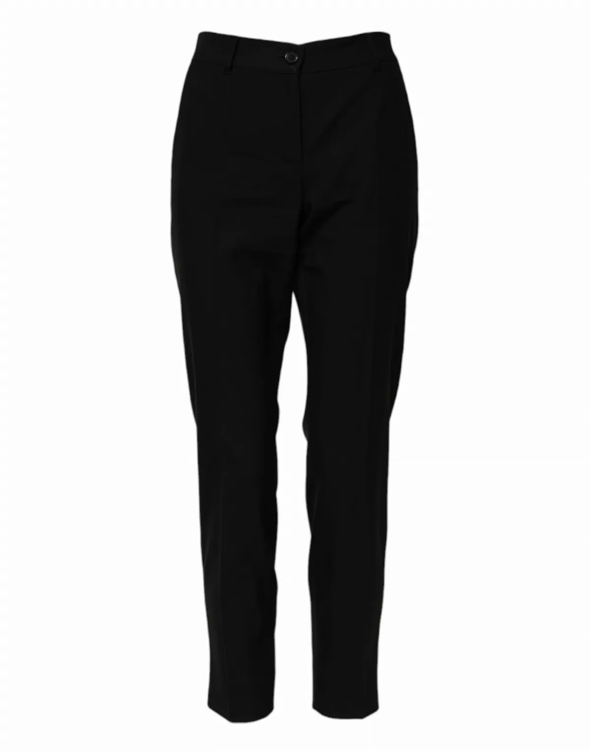 Virgin Wool Tapered High Waist Trousers