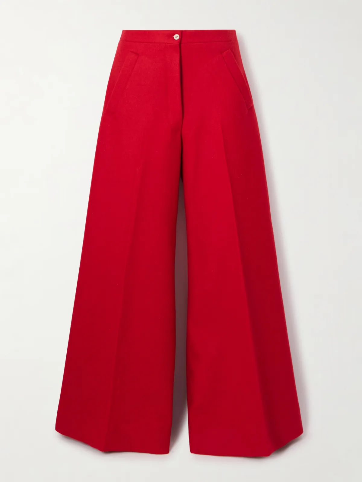 - The Paola Wool And Mohair-blend Wide-leg Pants -