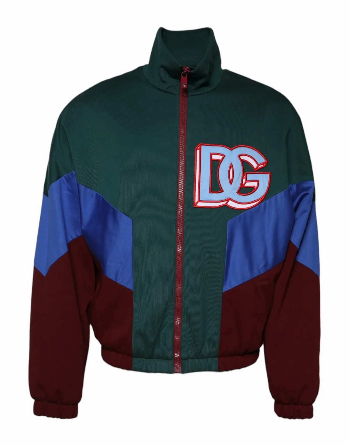 Logo-Embroidered Colorblock Jacket