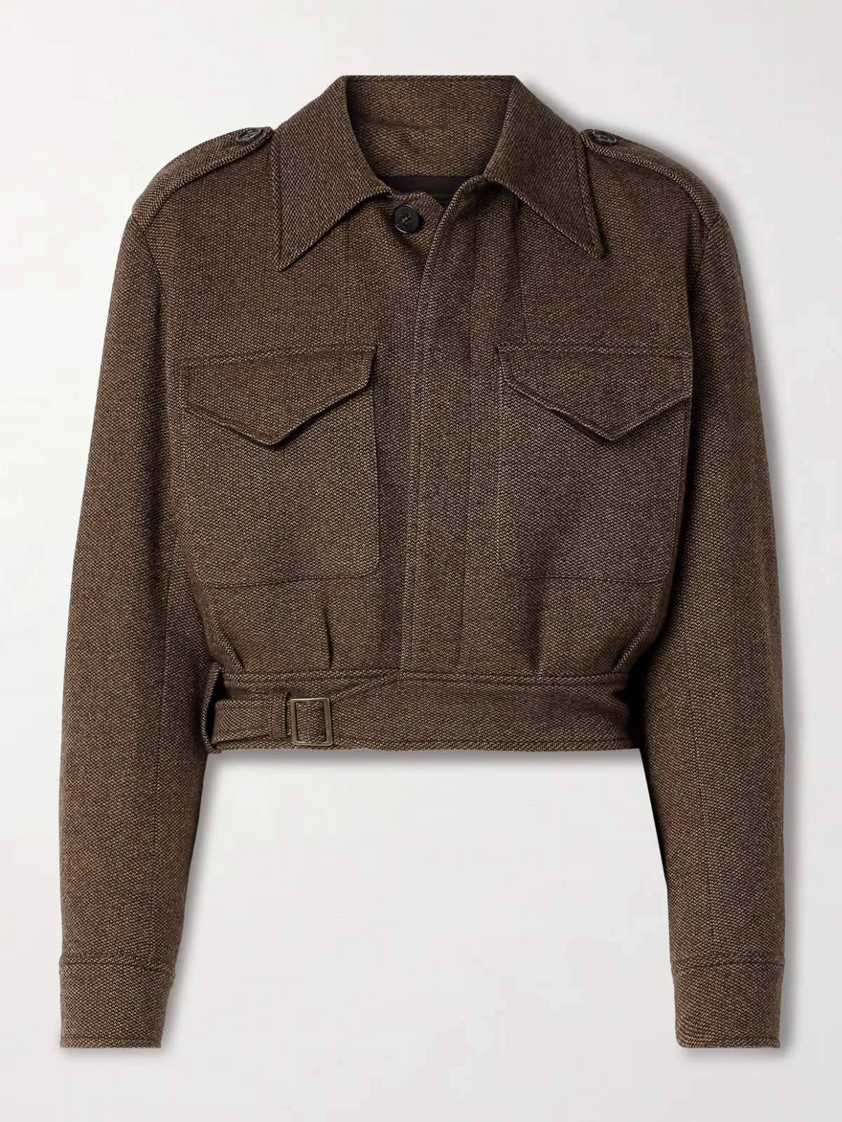 - Maddison Cropped Wool Jacket -