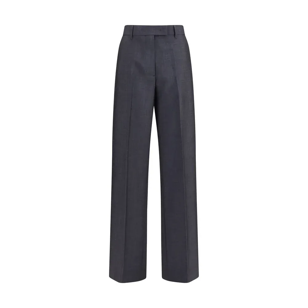 Wool Mohair Blend Trousers