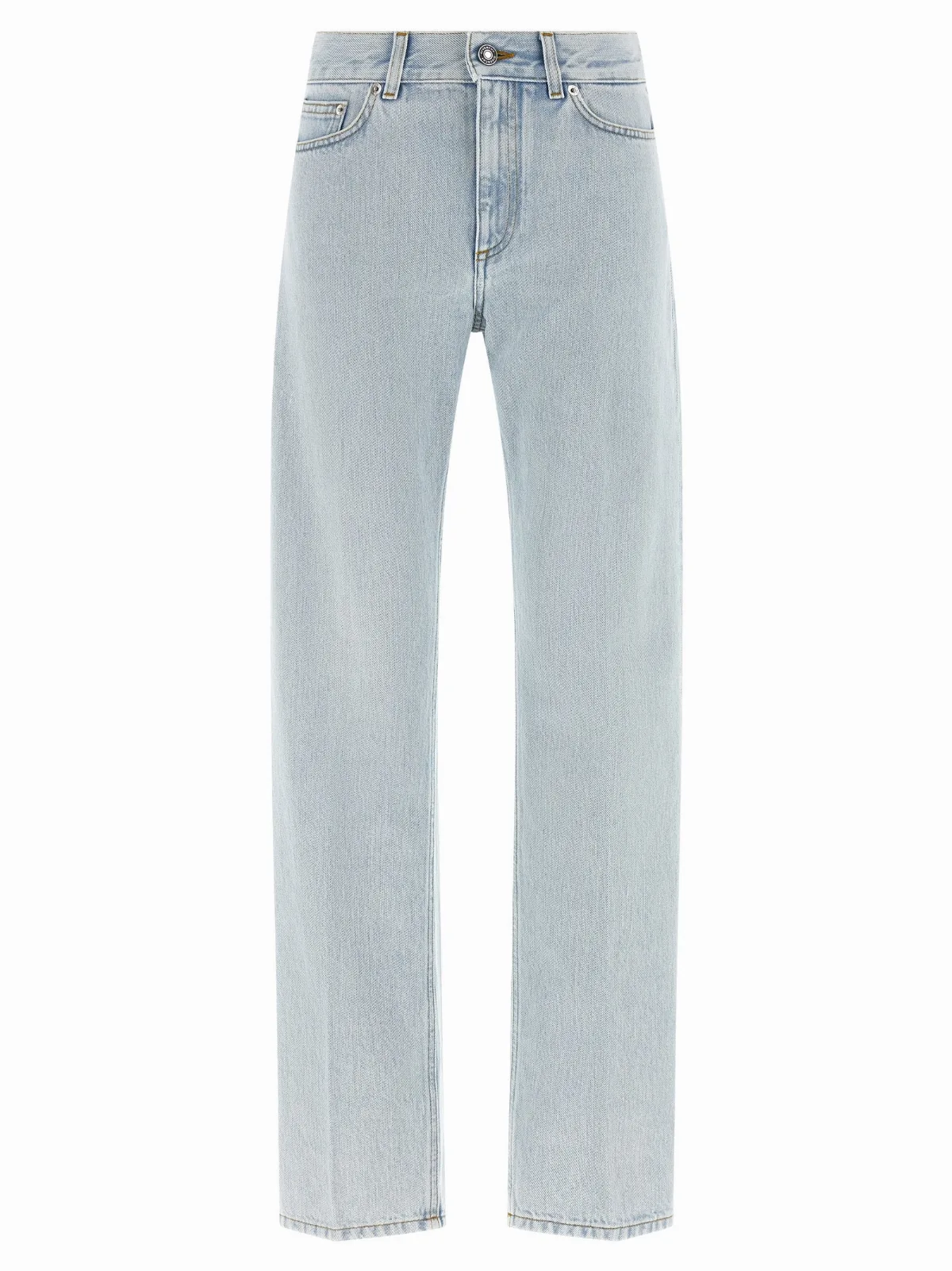 Cotton Straight-Leg Jeans