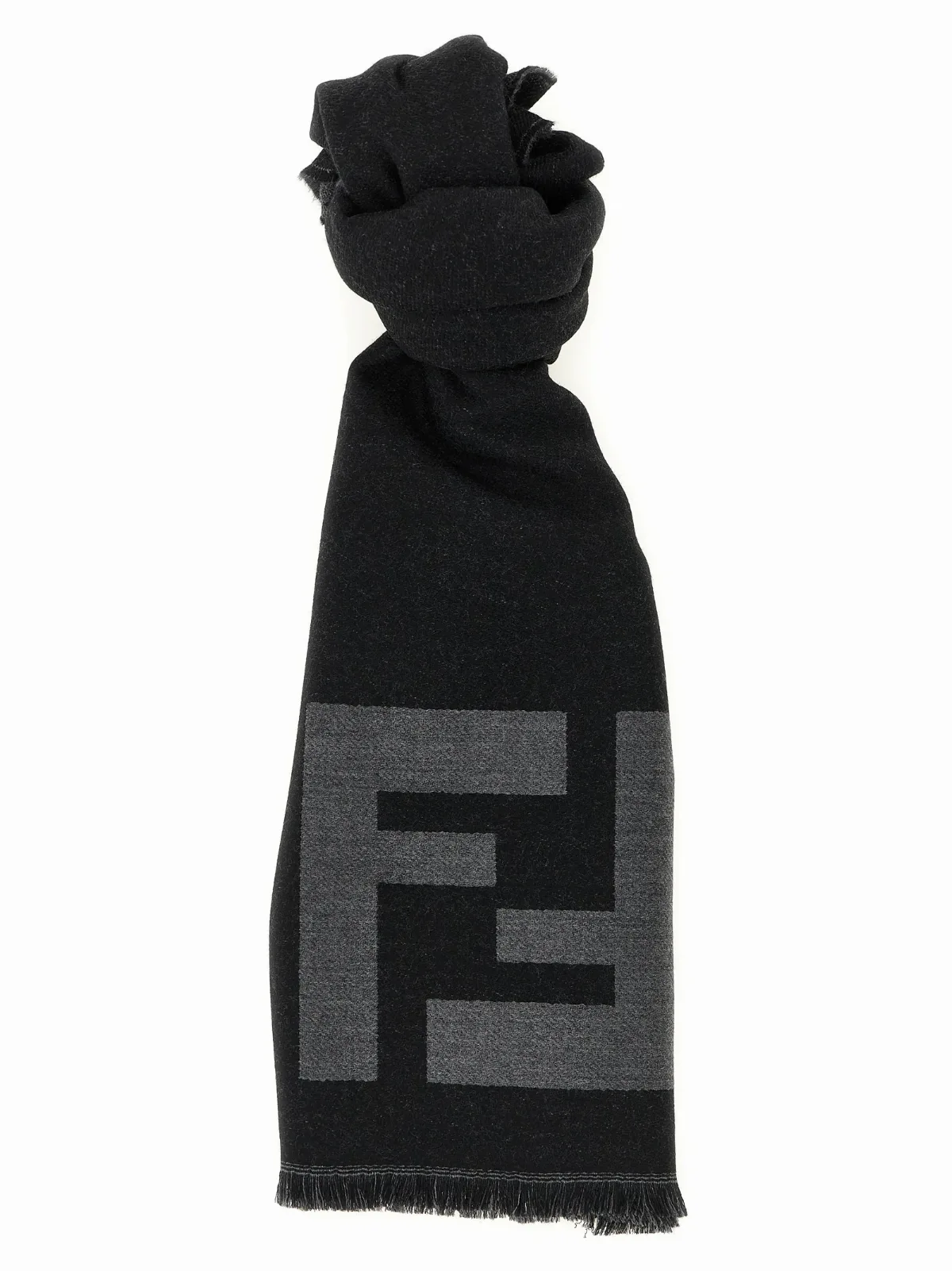 FF Jacquard Virgin Wool Scarf