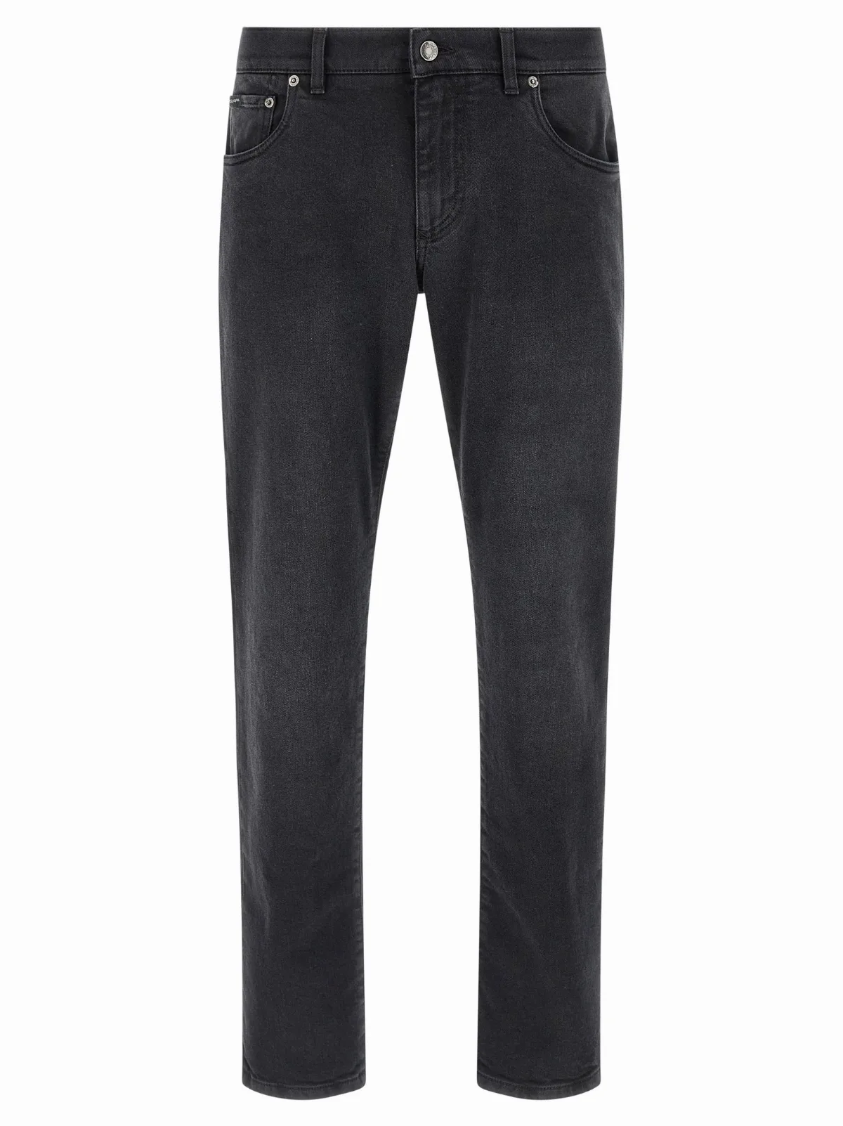 Cotton Straight-Leg Jeans