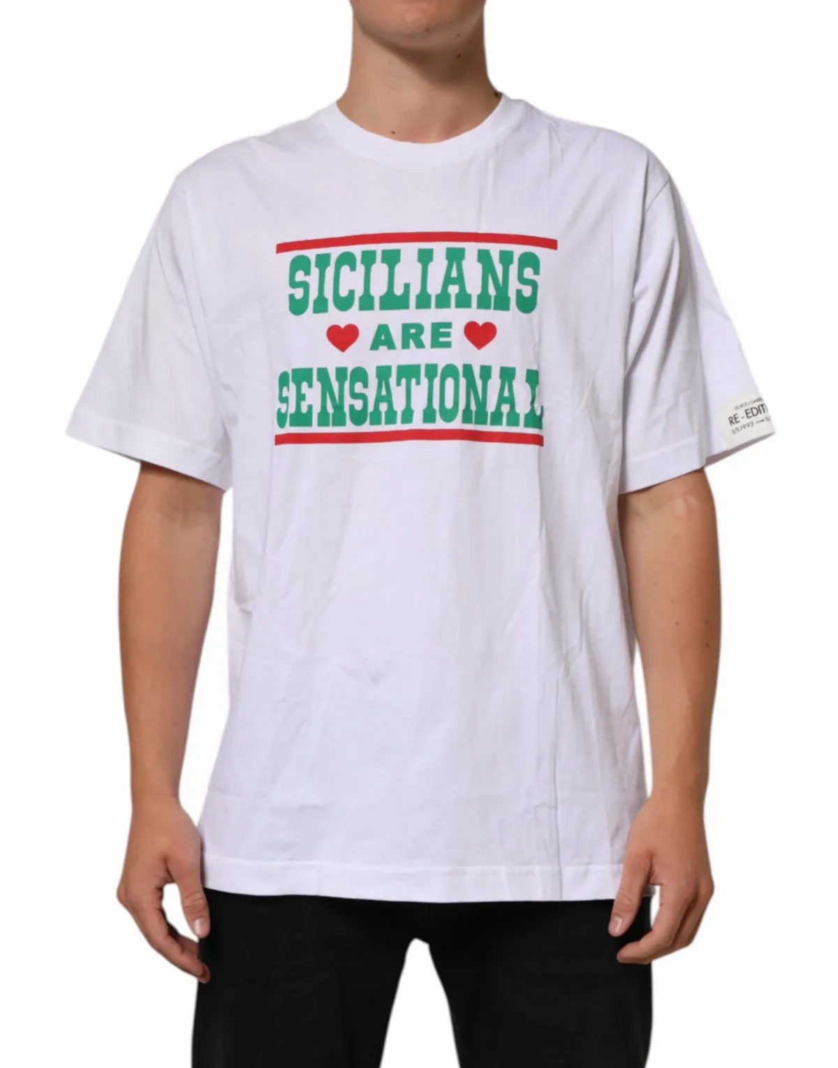 Graphic Print Cotton T-Shirt by Dolce & Gabbana
