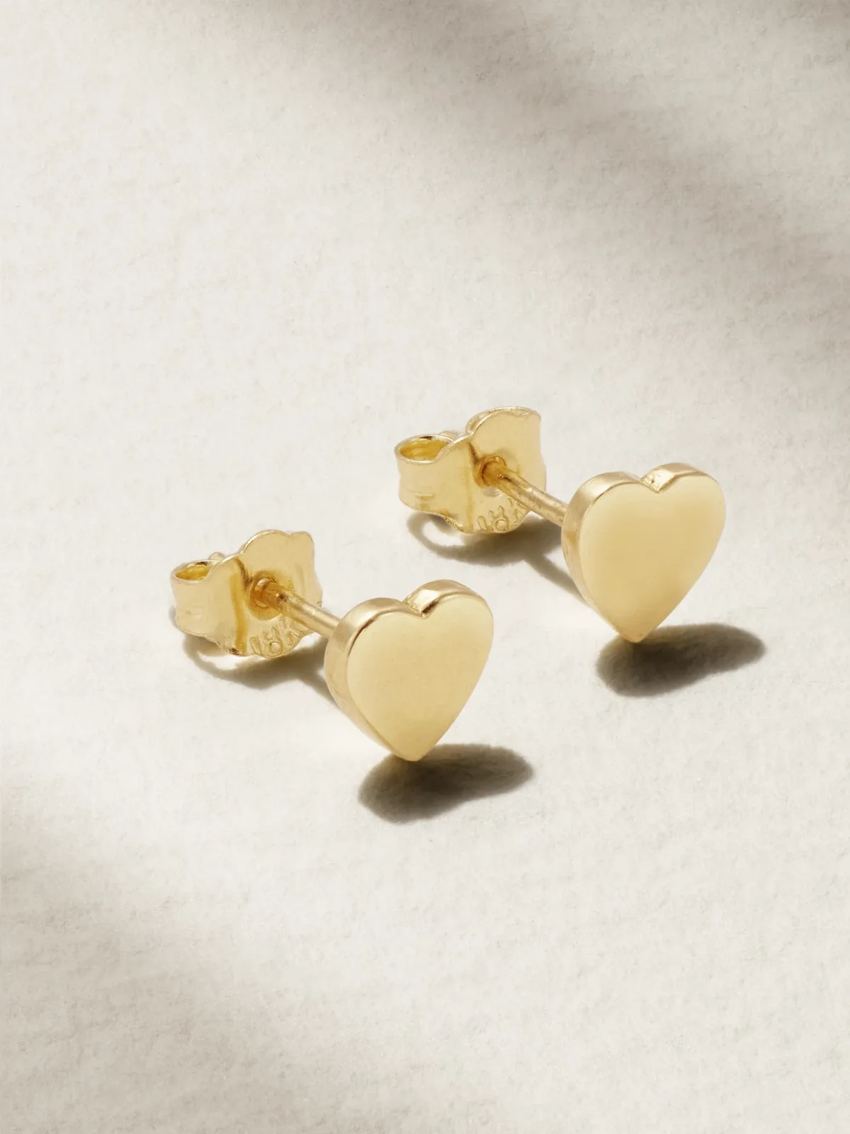 - Heart 18-karat Gold Earrings -