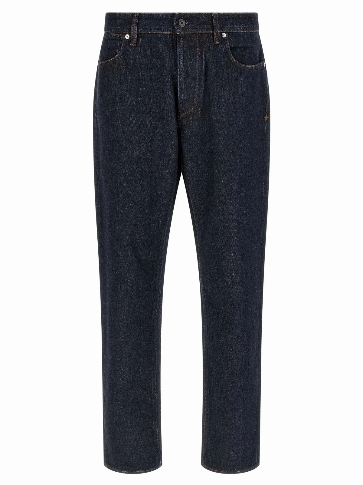 Cotton Straight-Leg Jeans