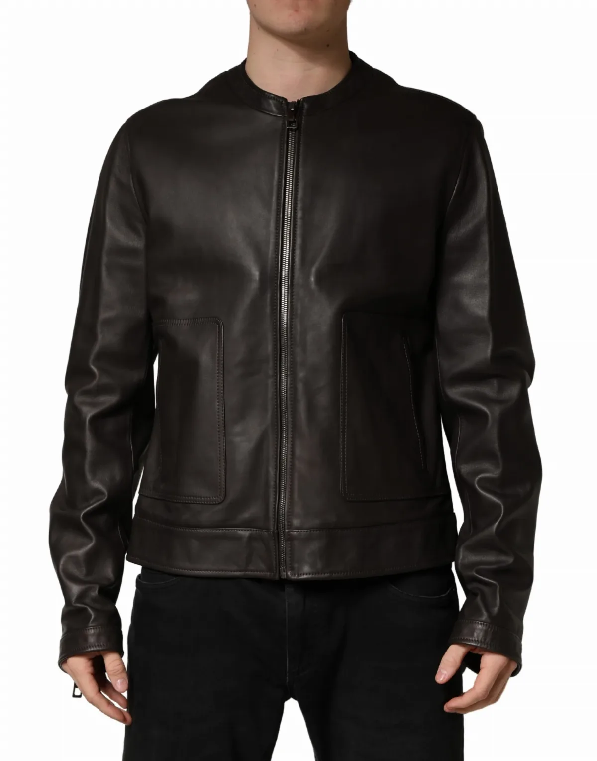 Lambskin Leather Biker Jacket