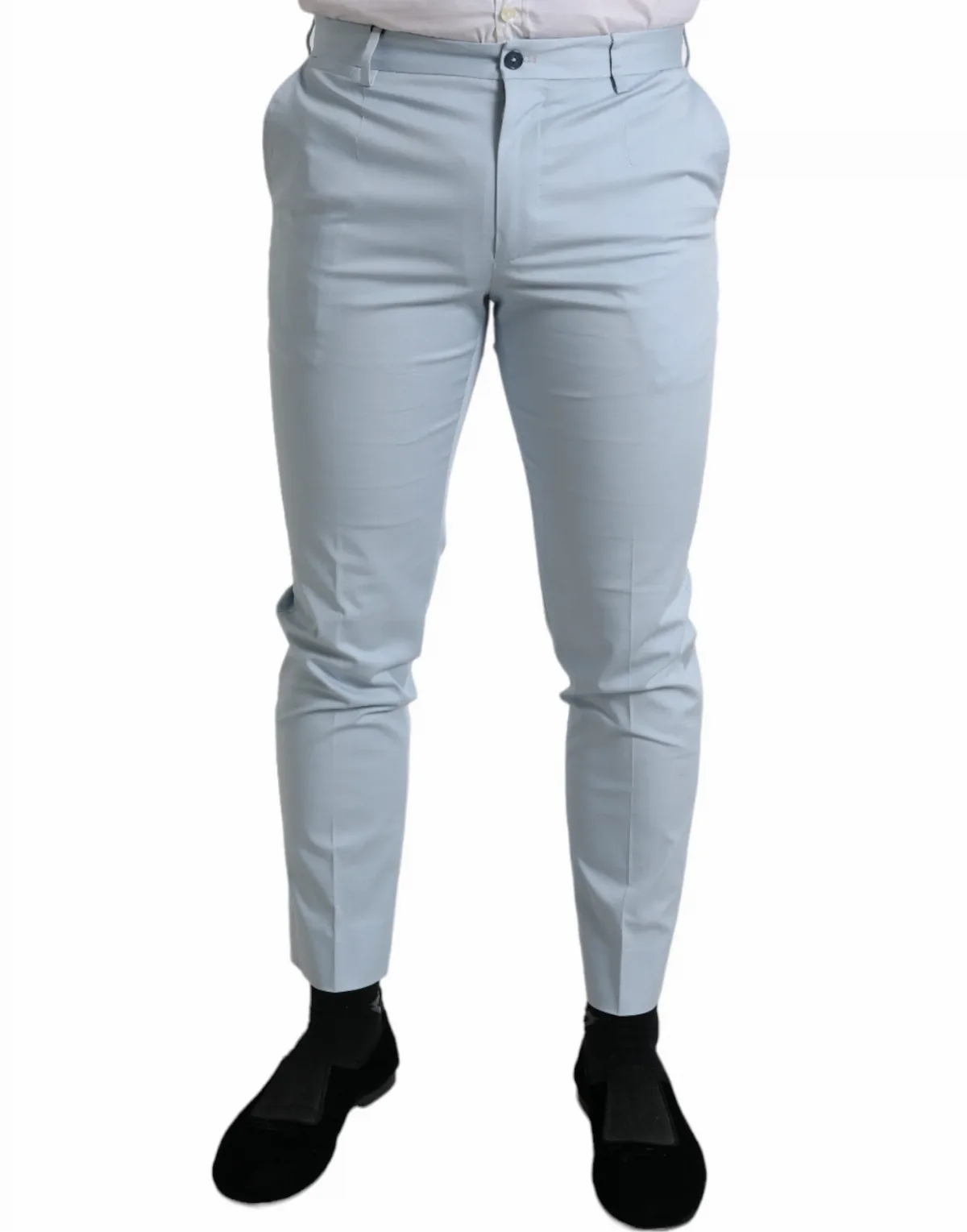 Cotton Stretch Skinny Trousers