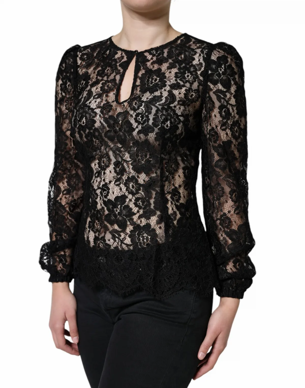 Floral Lace Long Sleeve Blouse