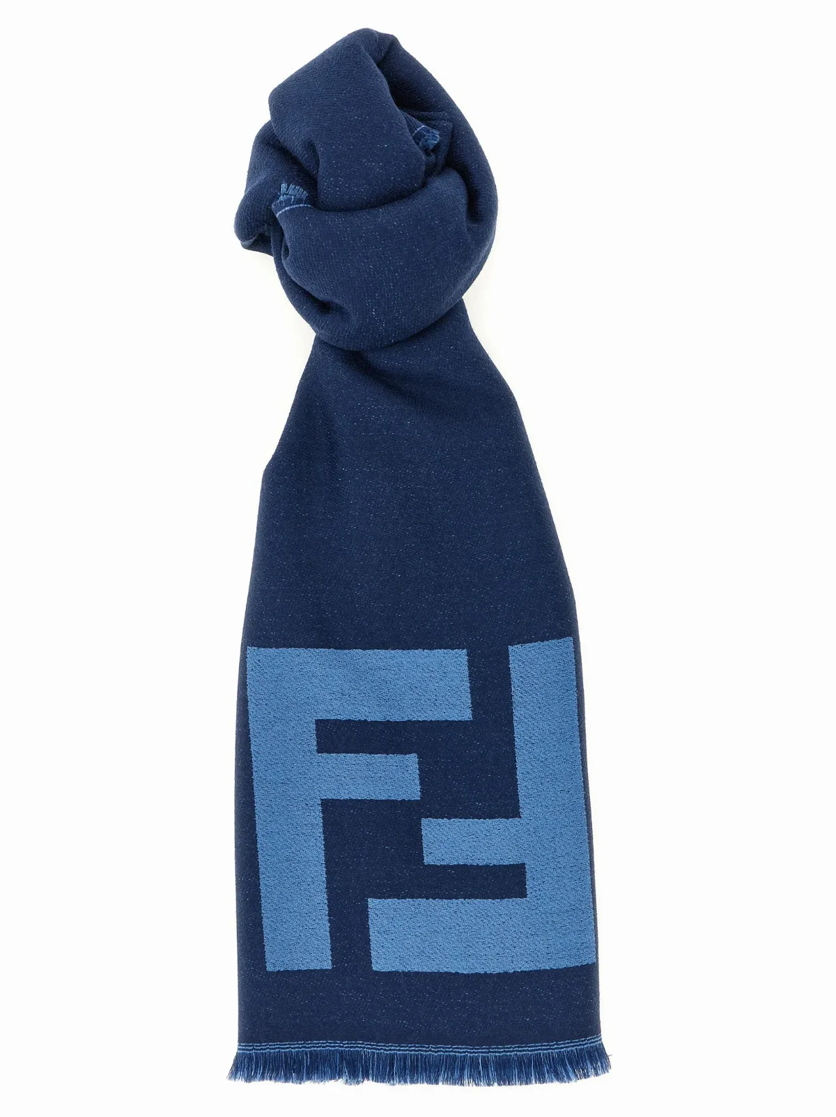 FF Jacquard Virgin Wool Scarf