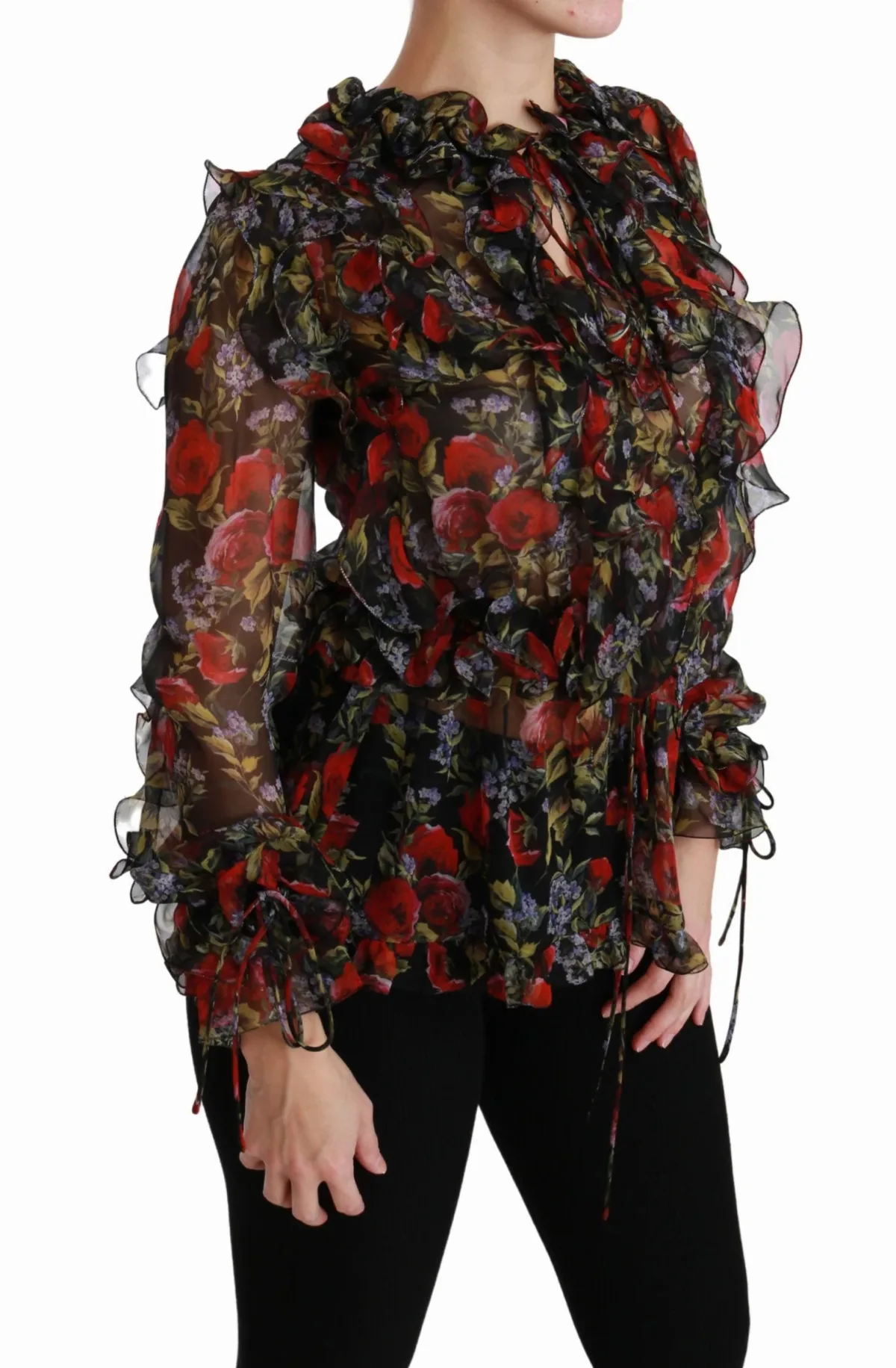 Floral Silk Blouse