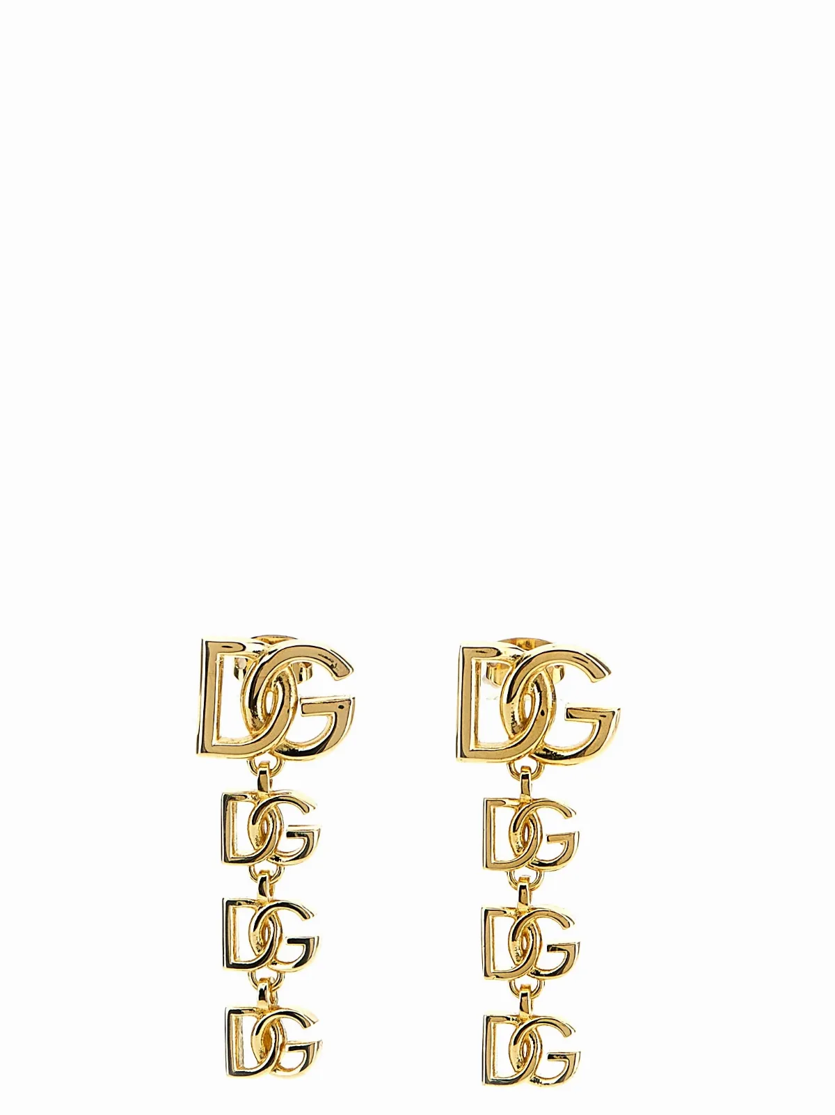 Logo-Pendant Drop Earrings