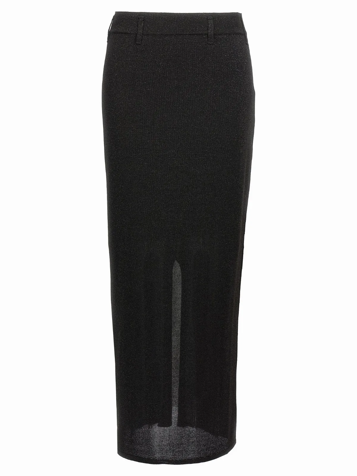 Lamé-Trimmed Sheath Skirt