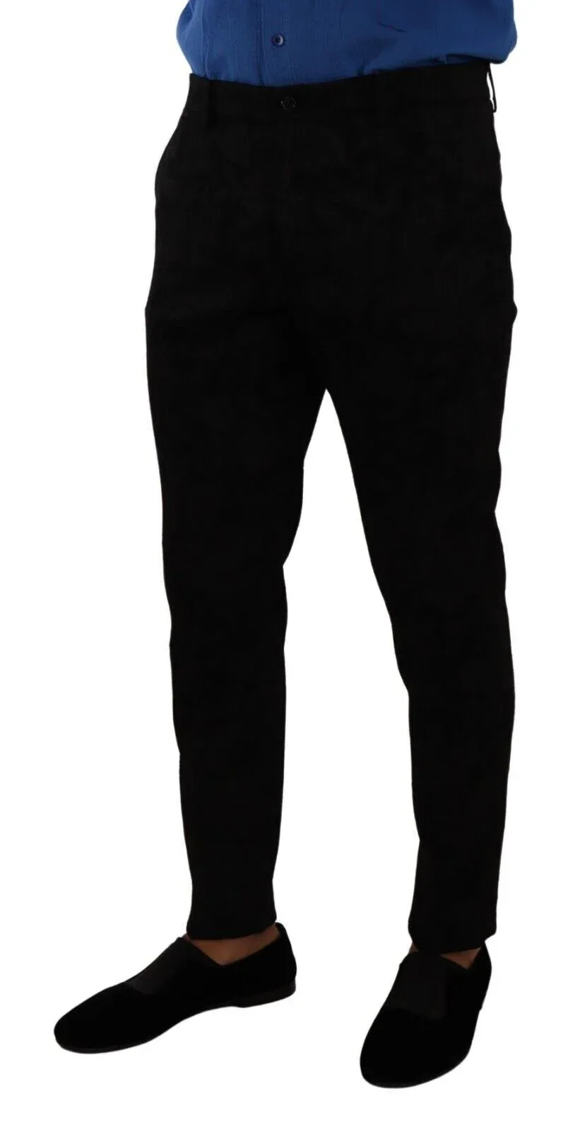 Brocade Skinny Formal Trousers