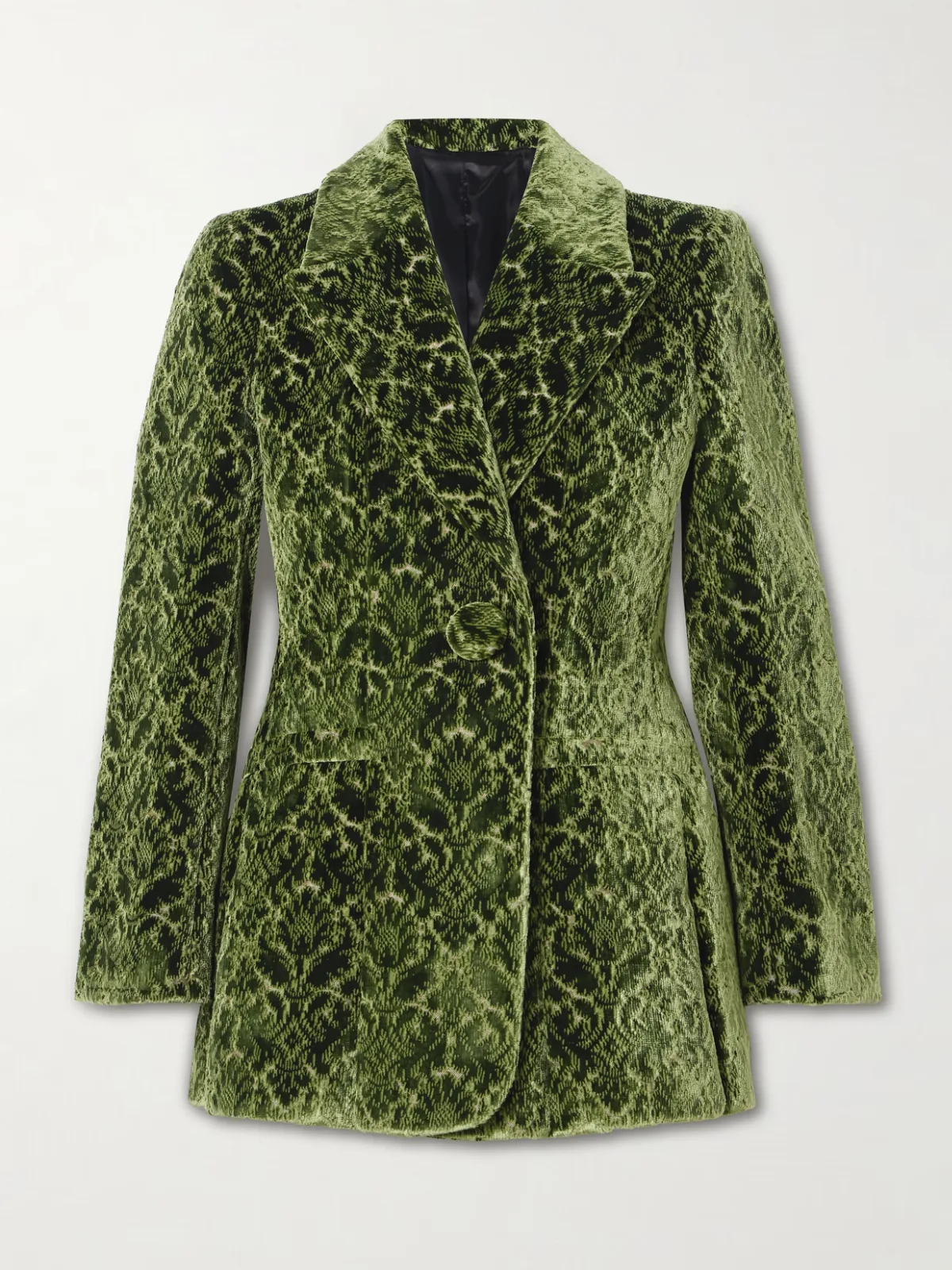 - Velvet-jacquard Blazer -