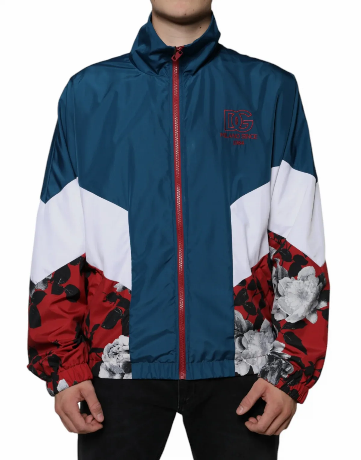 Colorblock Nylon-Polyester Jacket