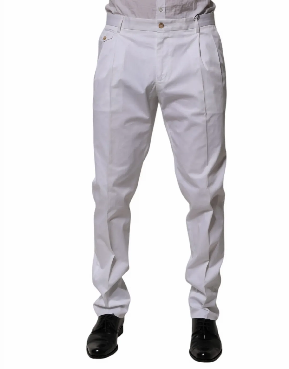 Cotton Slim-Fit Trousers by Dolce & Gabbana