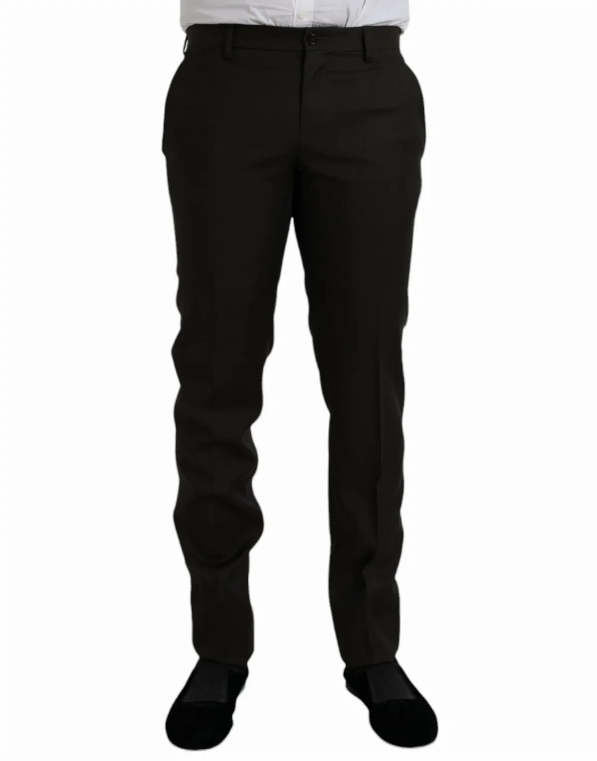 Virgin Wool and Silk Blend Trousers