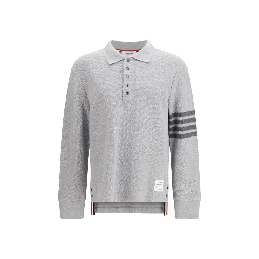 Textured Piqué 4-Bar Polo Shirt