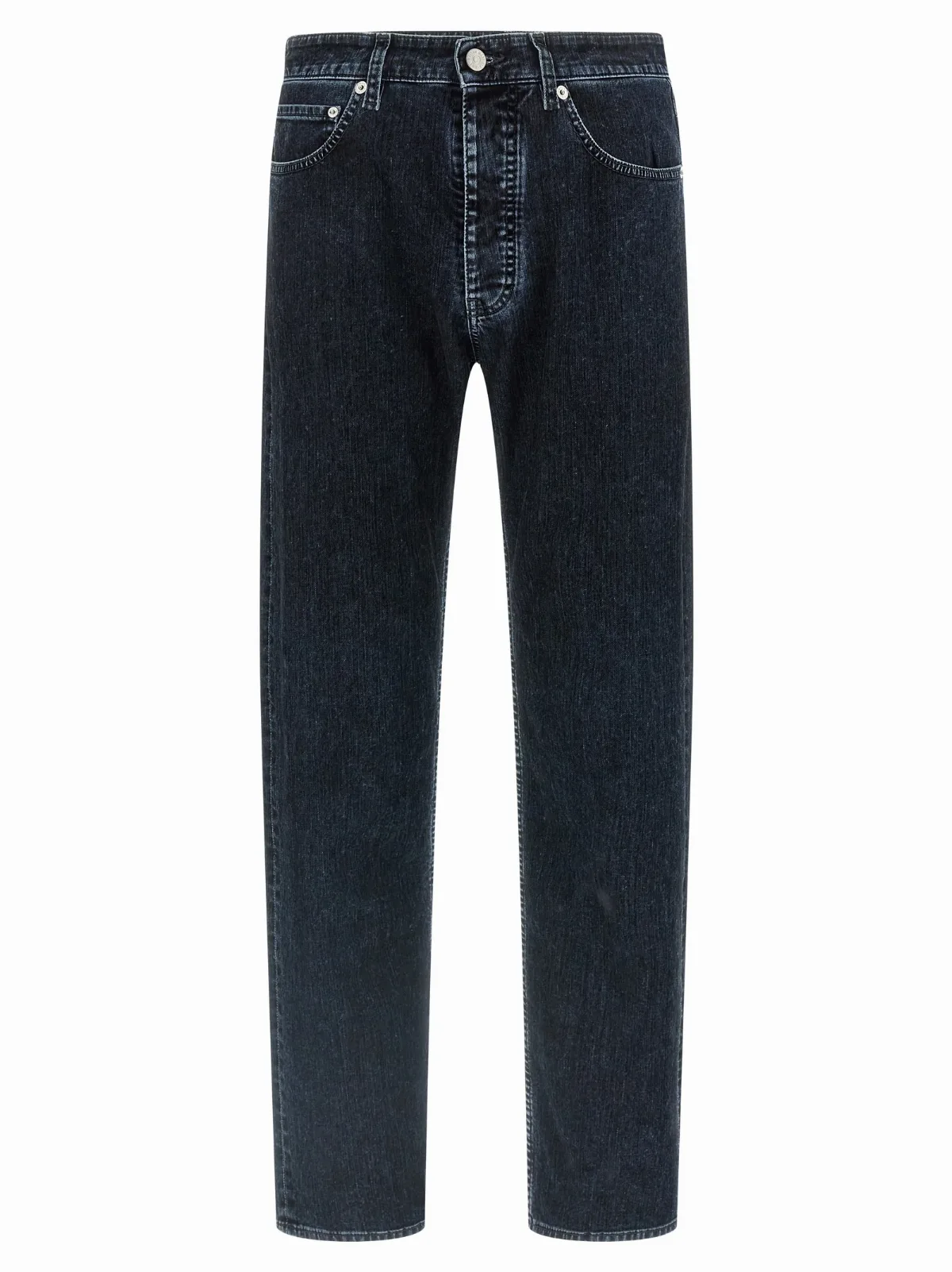 Cotton Straight-Leg Jeans