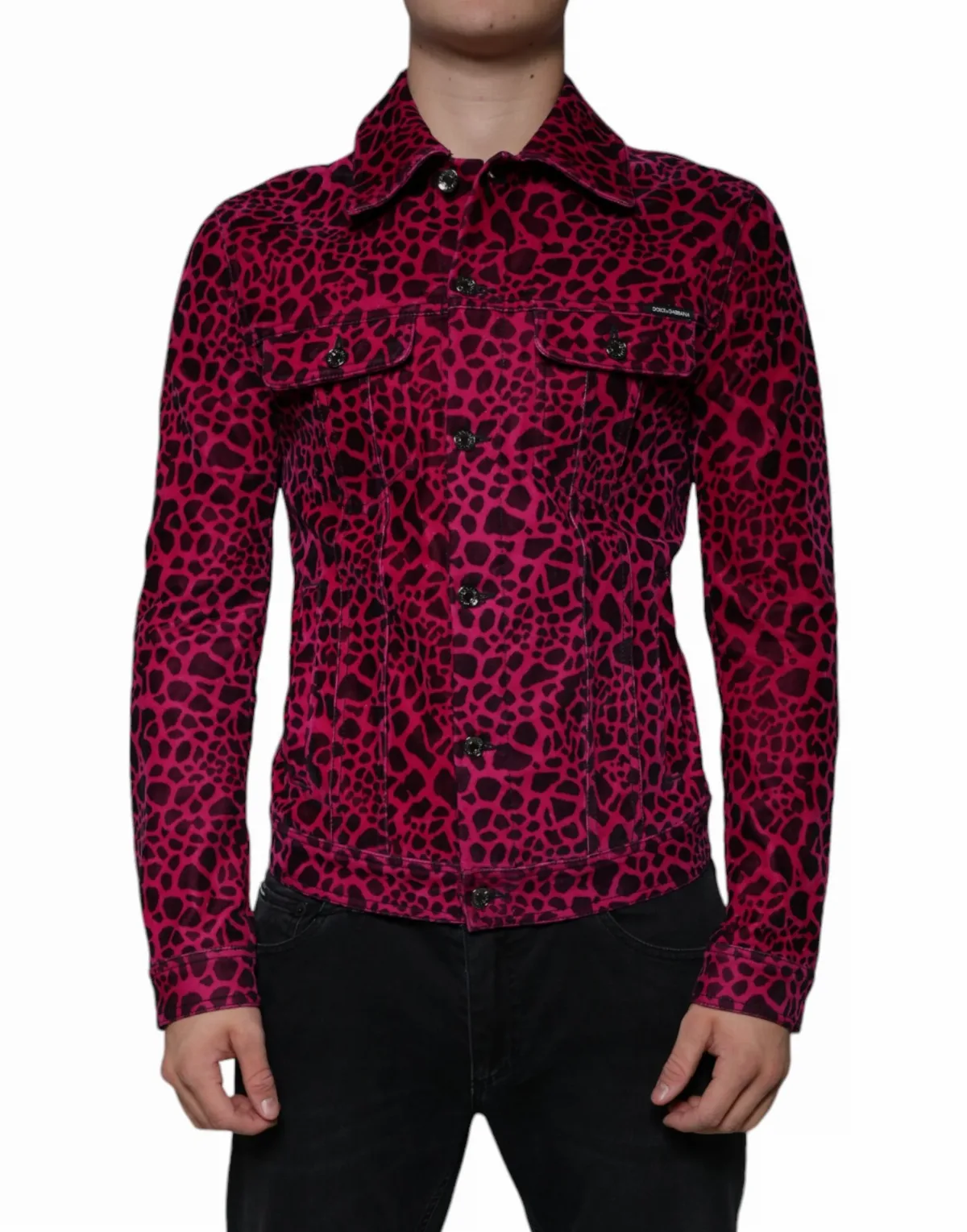 Leopard-Print Cotton Jacket