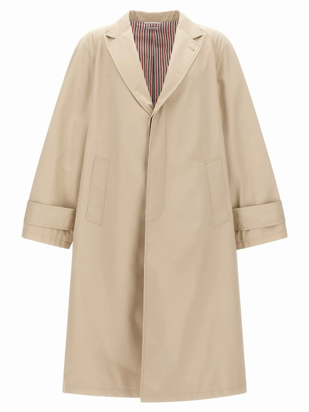 Water-Repellent Cotton Blend Coat