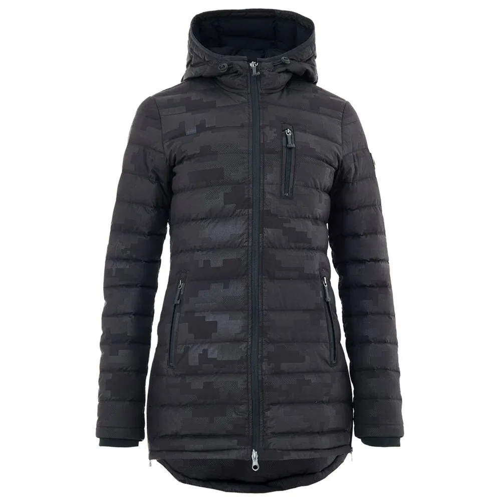 Tone-on-Tone Logo Print Down Jacket