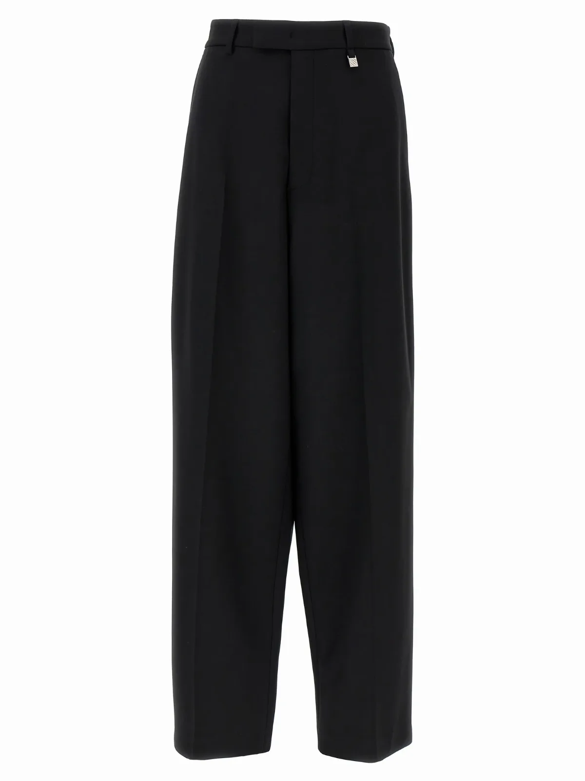 Virgin Wool Wide-Leg Trousers