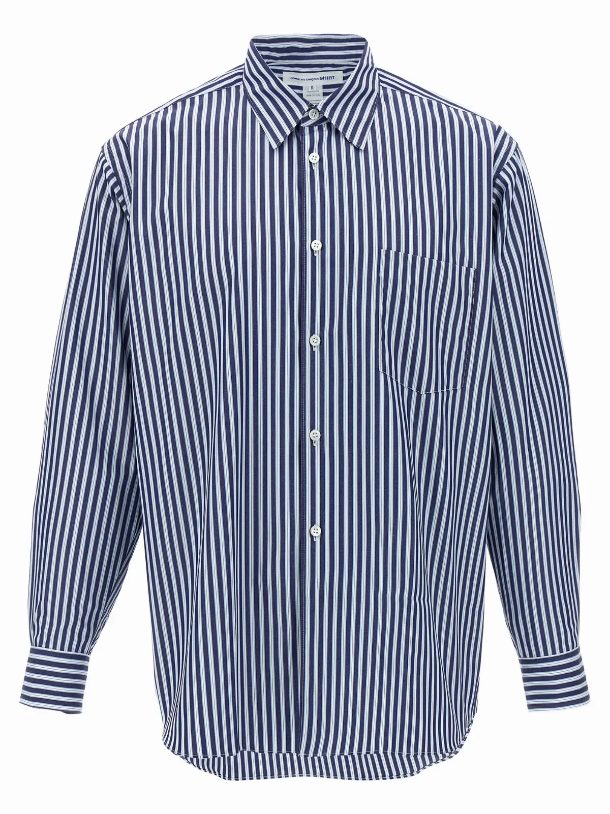 Striped Cotton Poplin Shirt