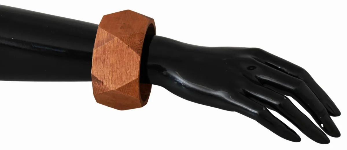 Carved Wood Bracelet by Costume National