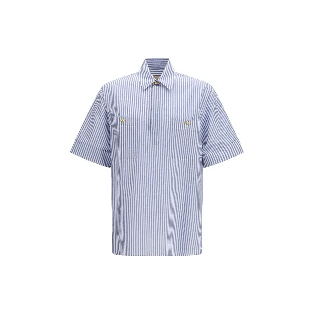 Striped Cotton-Linen Shirt