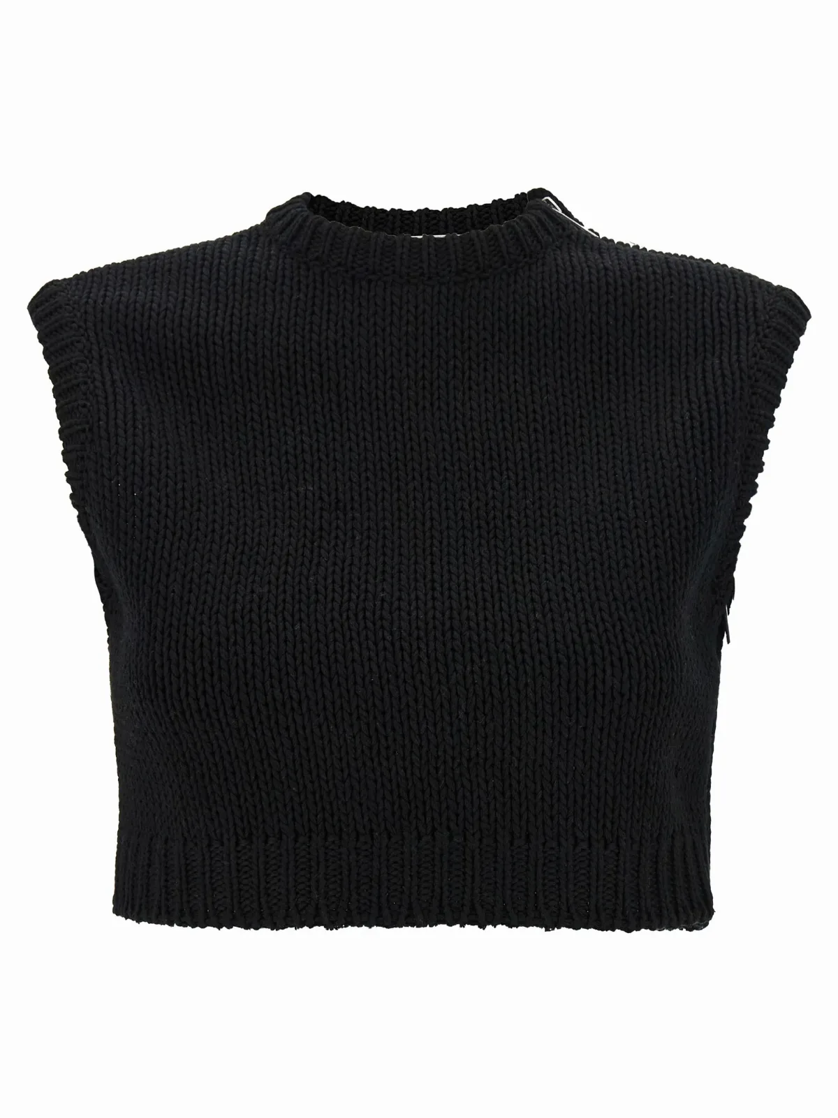 Shaved Cotton Knit Tank Top