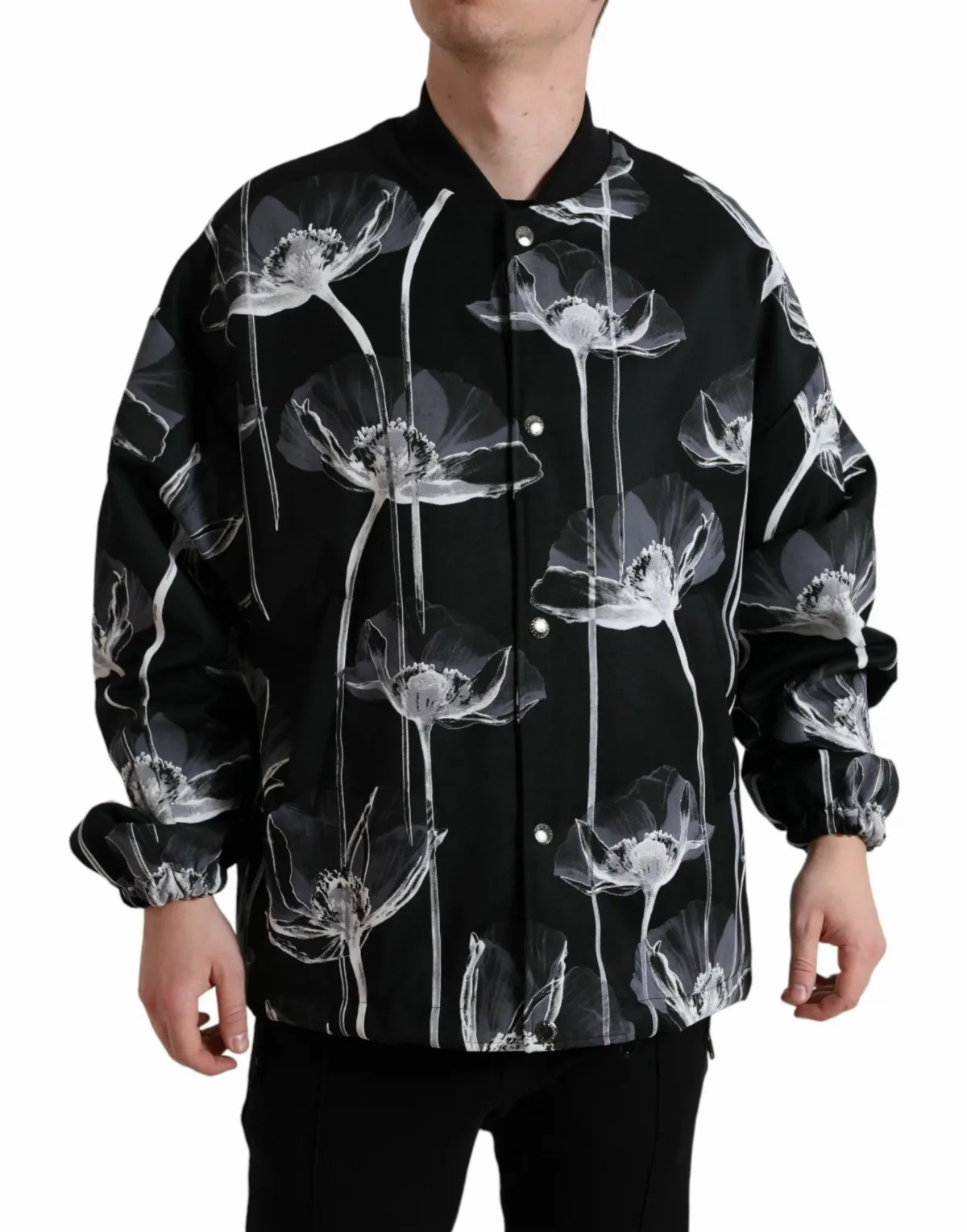 Floral Print Virgin Wool Jacket