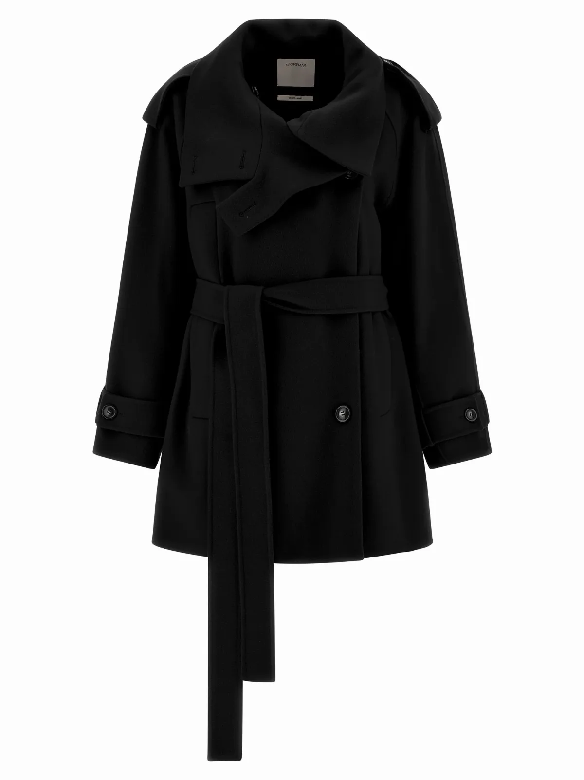 Virgin Wool Double-Breasted Coat