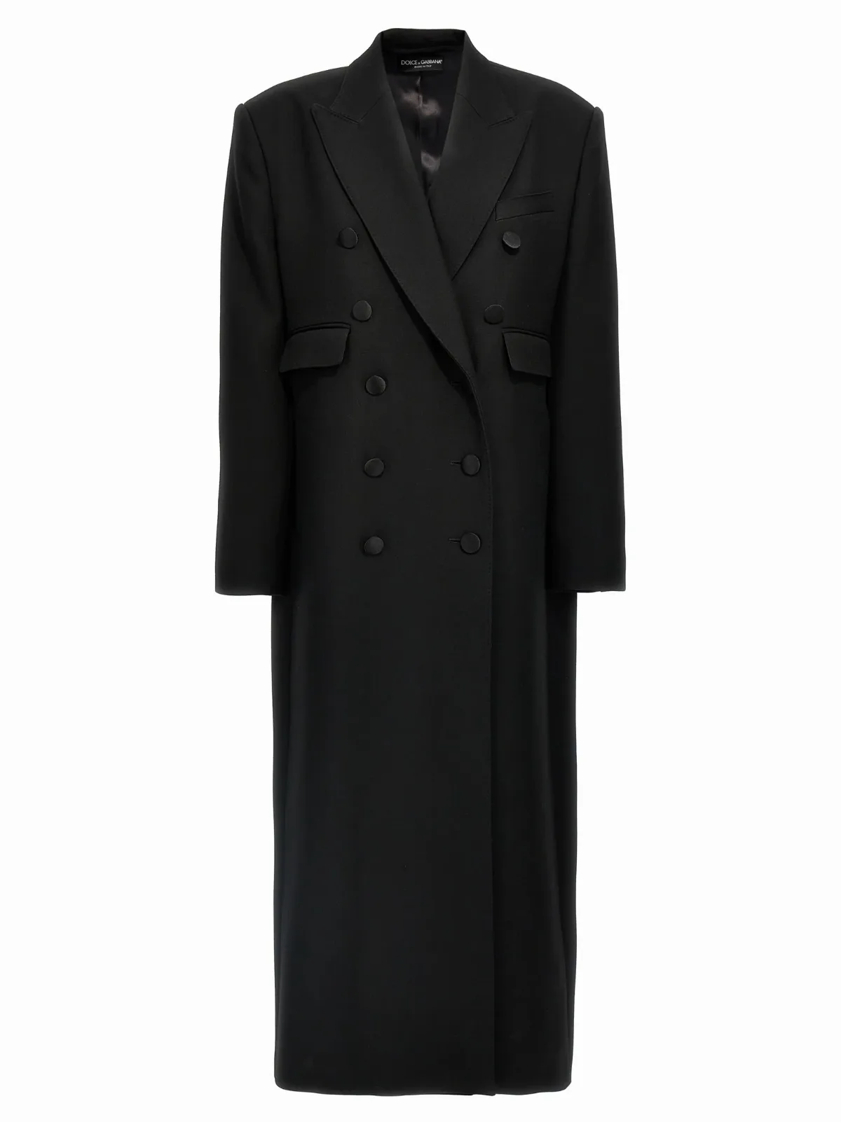 Virgin Wool Double-Breasted Coat