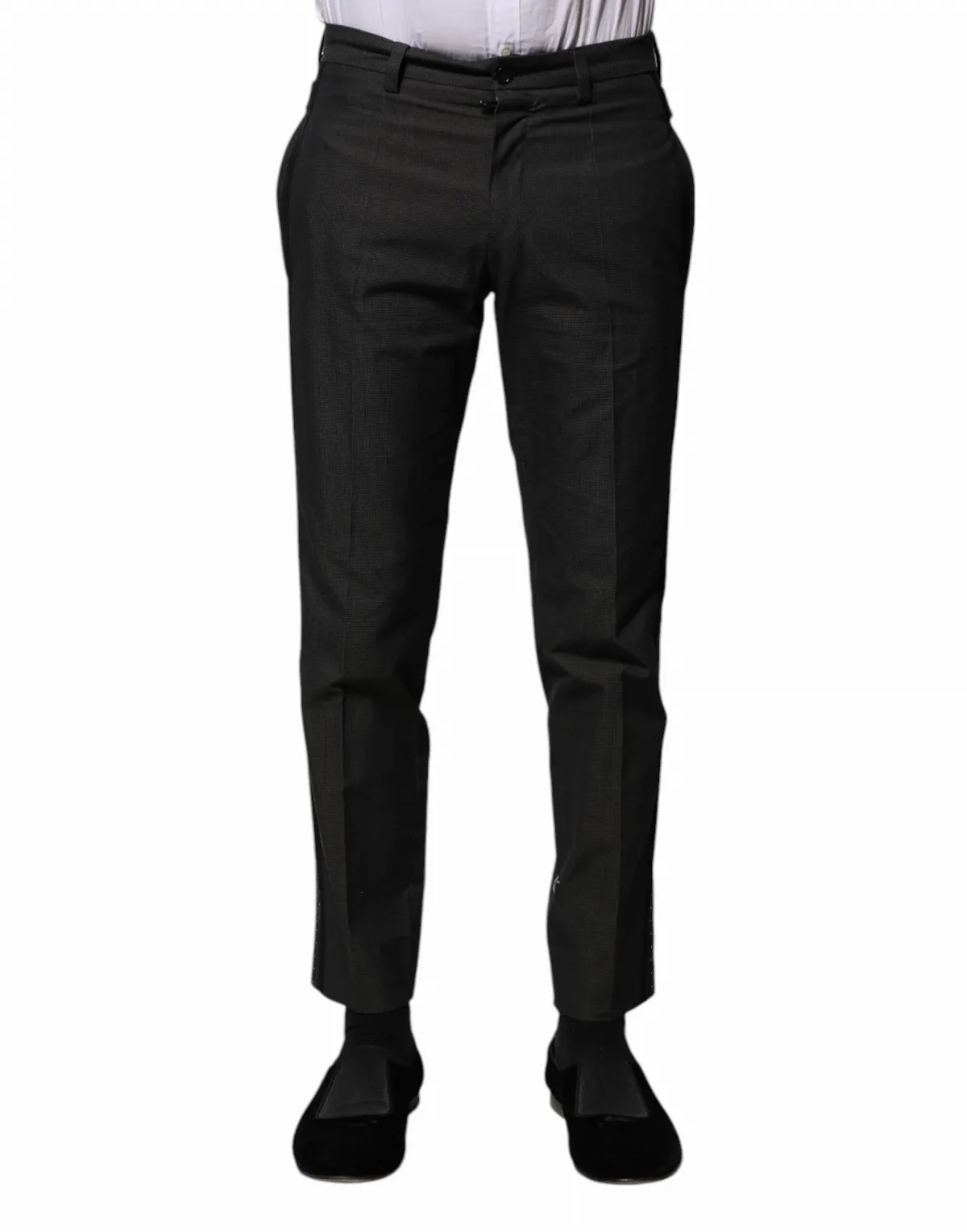 Cotton Patterned Formal Trousers