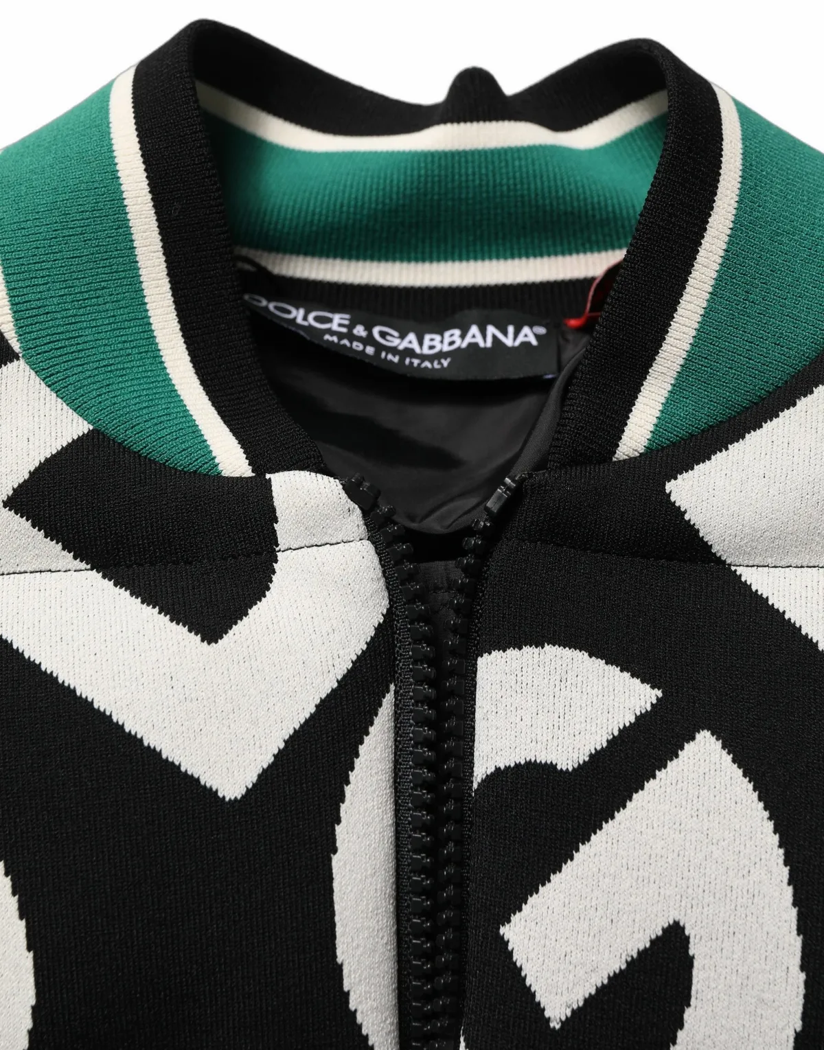 Logo-Jacquard Bomber Jacket