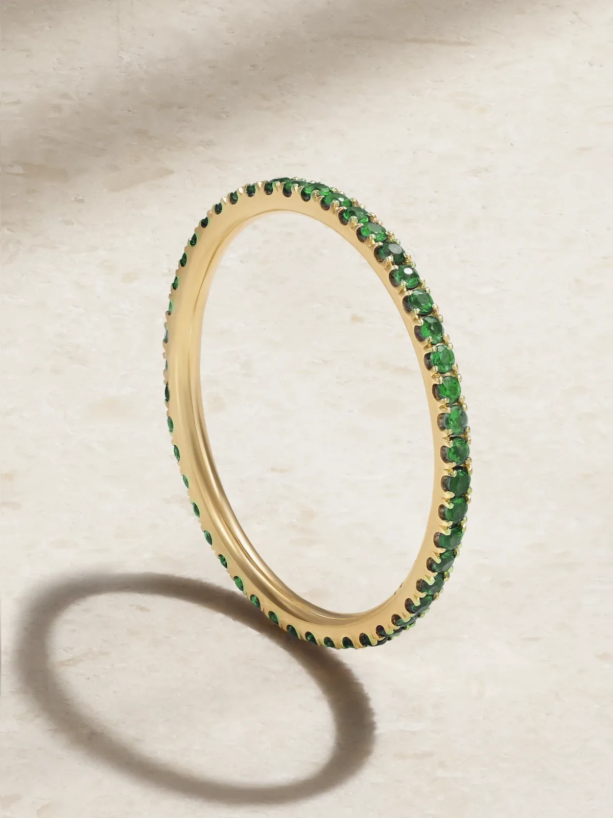 - Thread 18-karat Gold Tsavorite Ring - by Ileana Makri