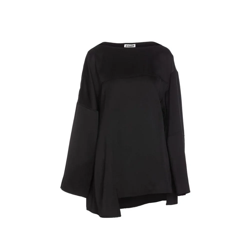 Asymmetrical Silk-Viscose Blouse