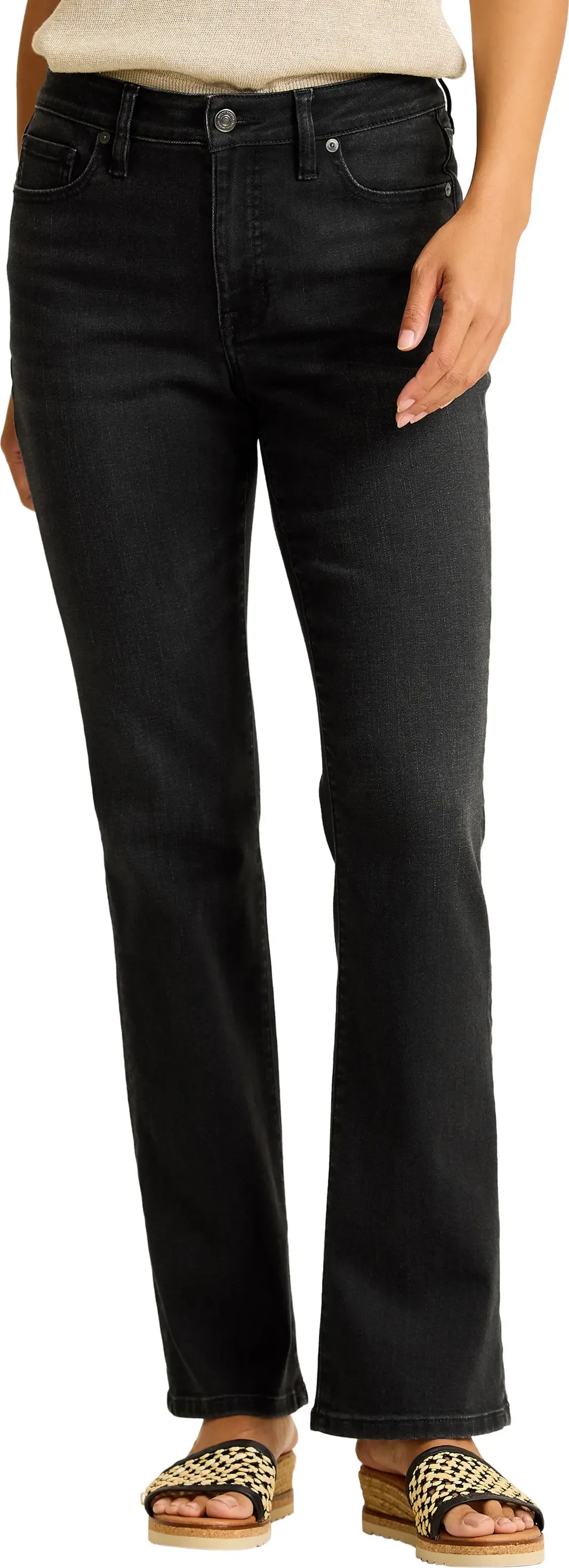 Mid Rise Flare Jeans