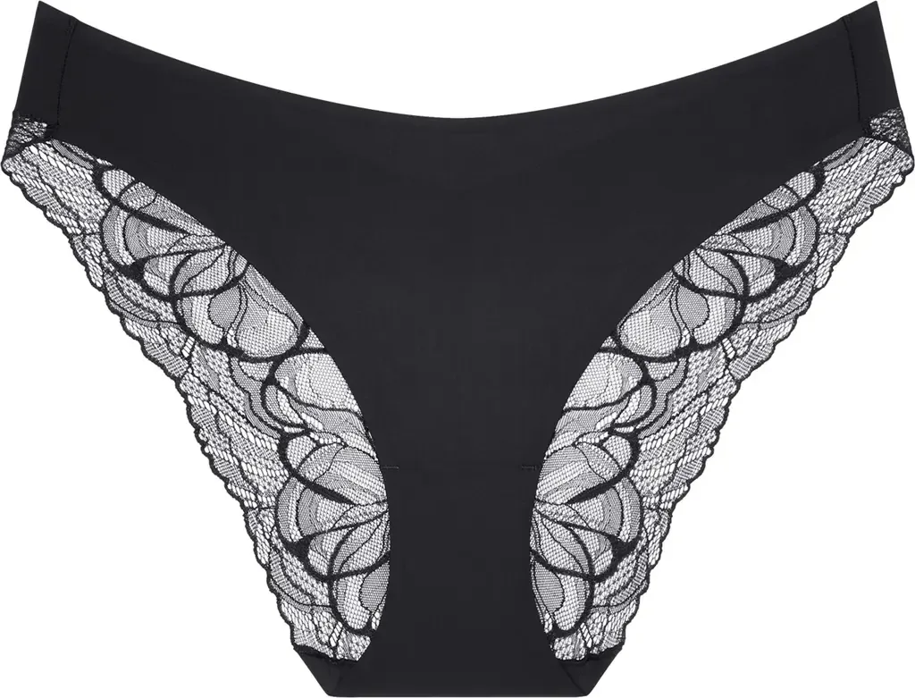 Body Make Up Illusion Lace Bikini Panties