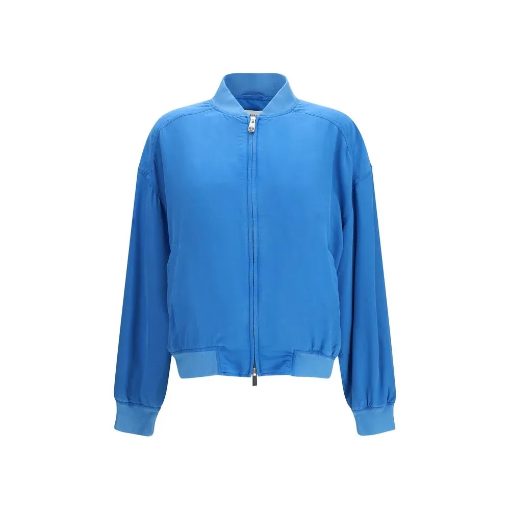 Silk Bomber Jacket